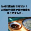九州のお刺身醤油